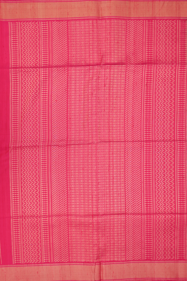 Raw Silk Saree In Royal Purple With Zari Buttas