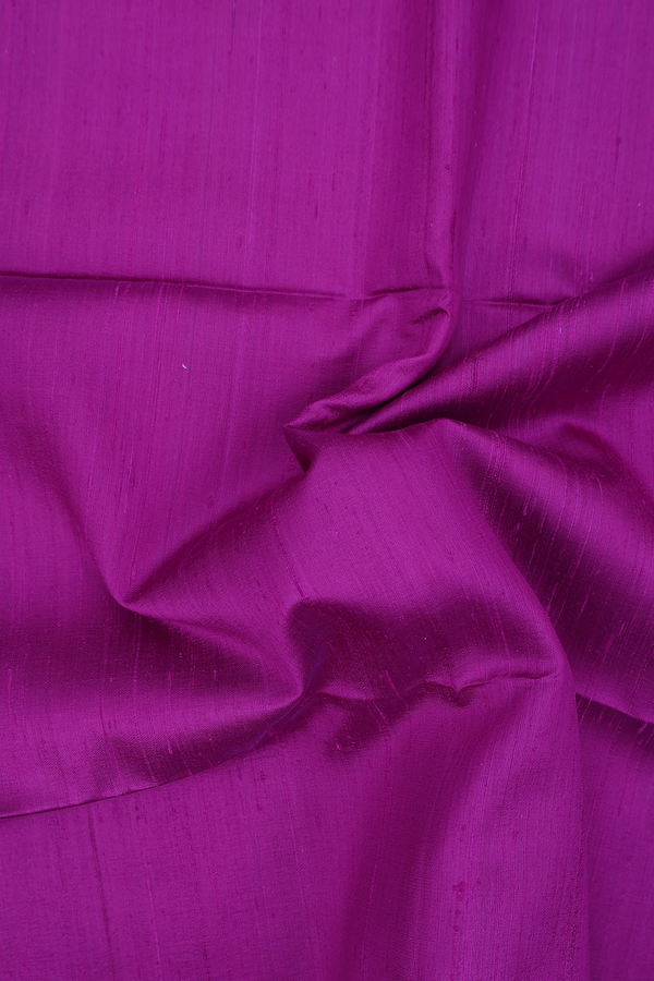 Raw Silk Saree In Purple With Zari Border