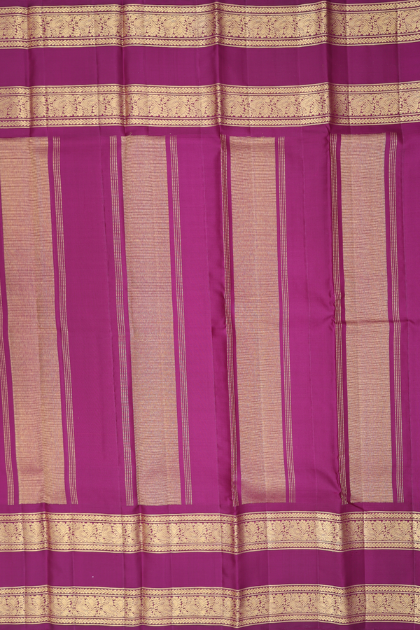 Kanchipuram Silk Saree In Crimson Red With Checks Design