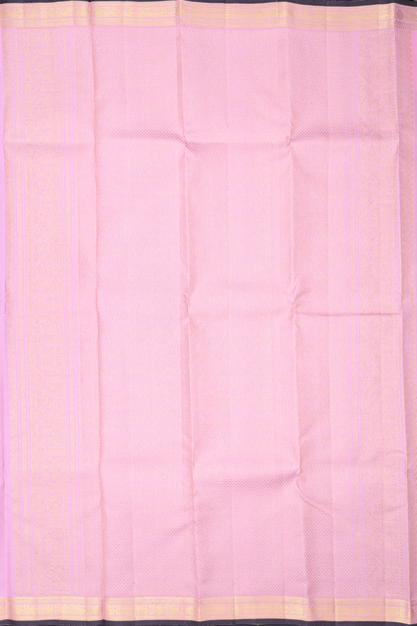 Kanchipuram Silk Saree In Pink With Floral Buttas