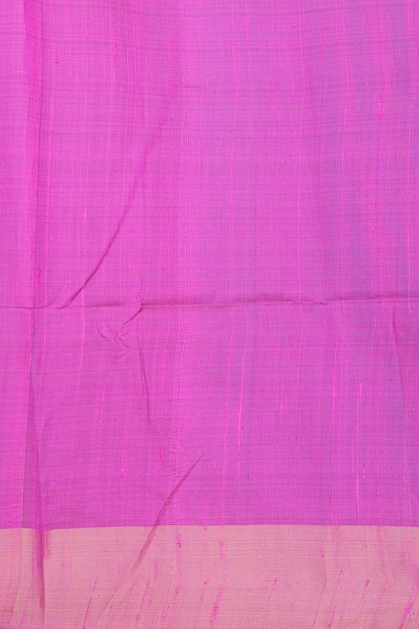 Raw Silk Saree In Peacock With Bavanchi Border