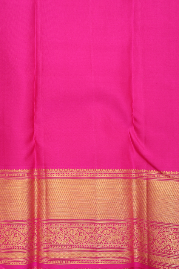 Kanchipuram Silk Saree In Royal Blue With Brocade Design