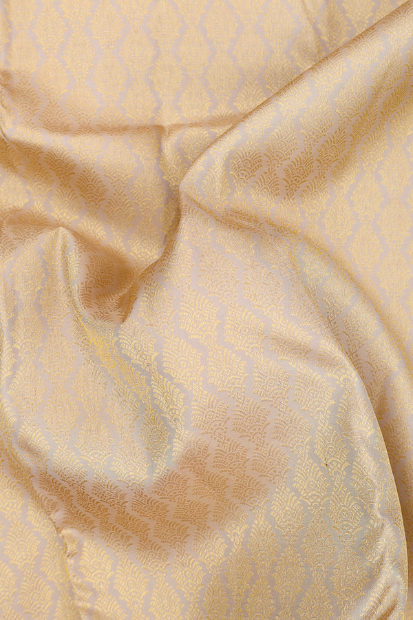 Kanchipuram Silk Saree In Dusty Brown With Brocade Design