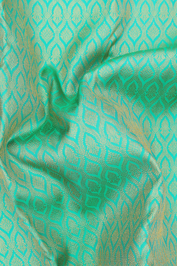 Kanchipuram Silk Saree In Green With Brocade Design