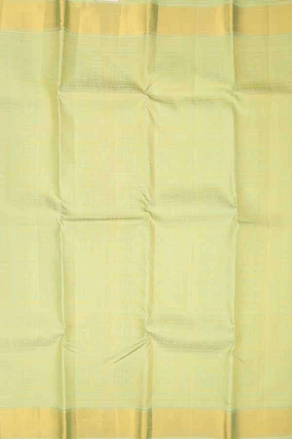 Kanchipuram Silk Saree In Green With Brocade Design