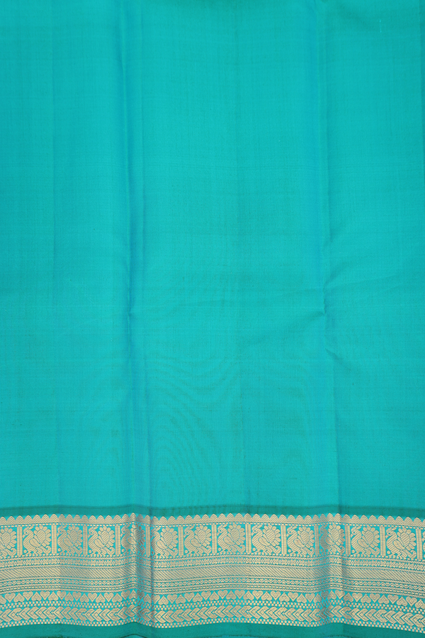 Kanchipuram Silk Saree In Purple Rose With Paisley Buttas