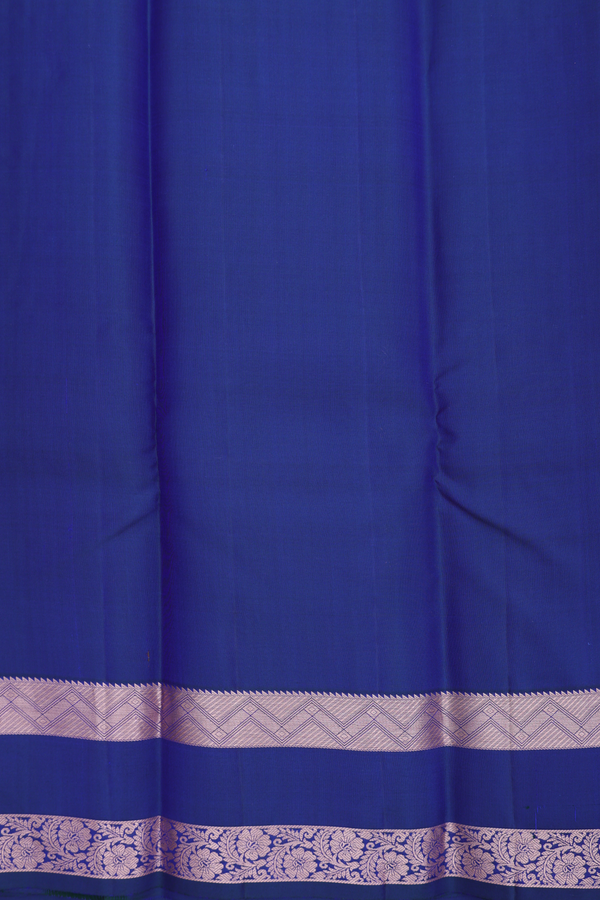 Kanchipuram Silk Saree In Punch Pink With Checks Design