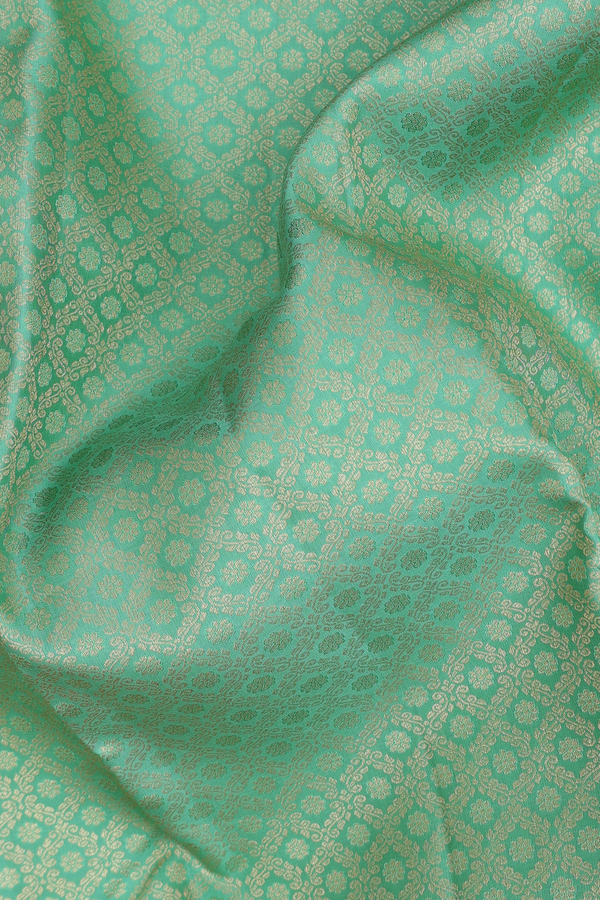 Kanchipuram Silk Saree In Green With Brocade Design