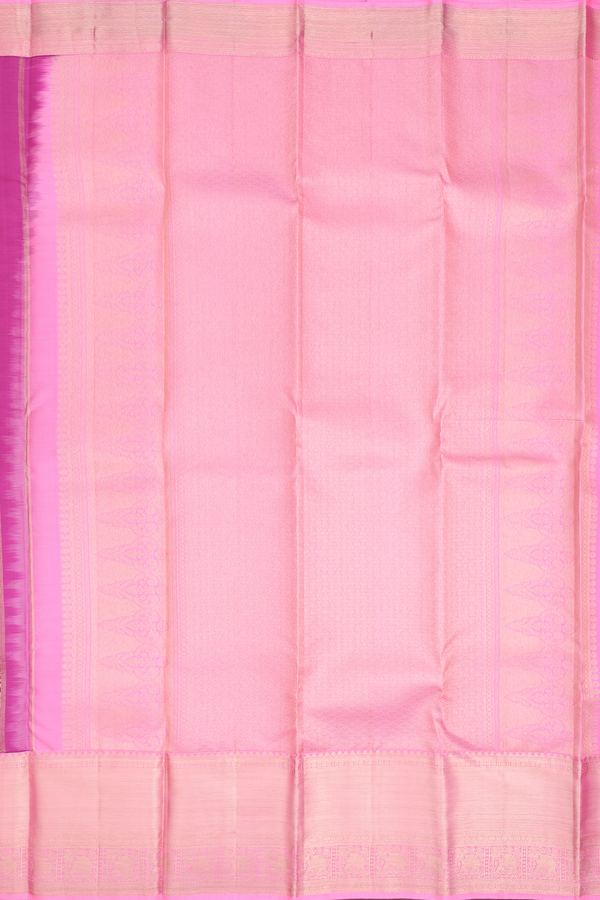 Kanchipuram Silk Saree In Purple With Vanasingaram Design