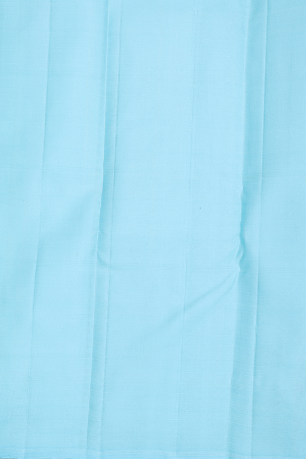 Kanchipuram Silk Saree In Off White With Checks Design
