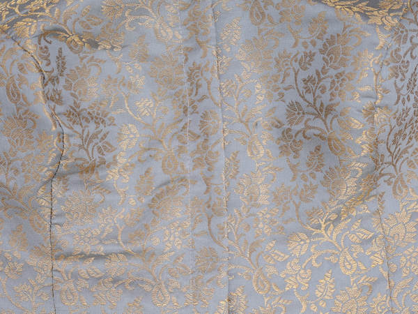 Floral Design Grey Banarasi Silk Readymade Blouse