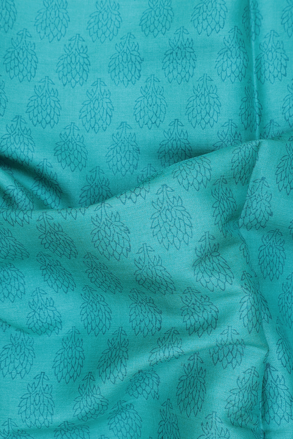 Tussar Silk Saree In Blue With Printed Design