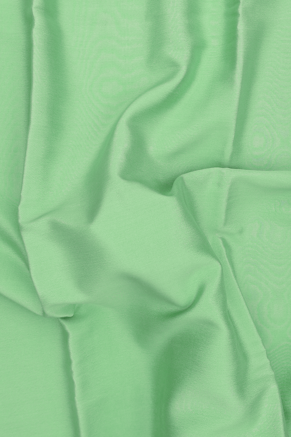 Mysore Silk Saree In Mint Green With Contrast Border