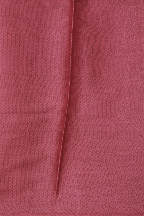 Tussar Silk Saree In Orange With Leaf Design