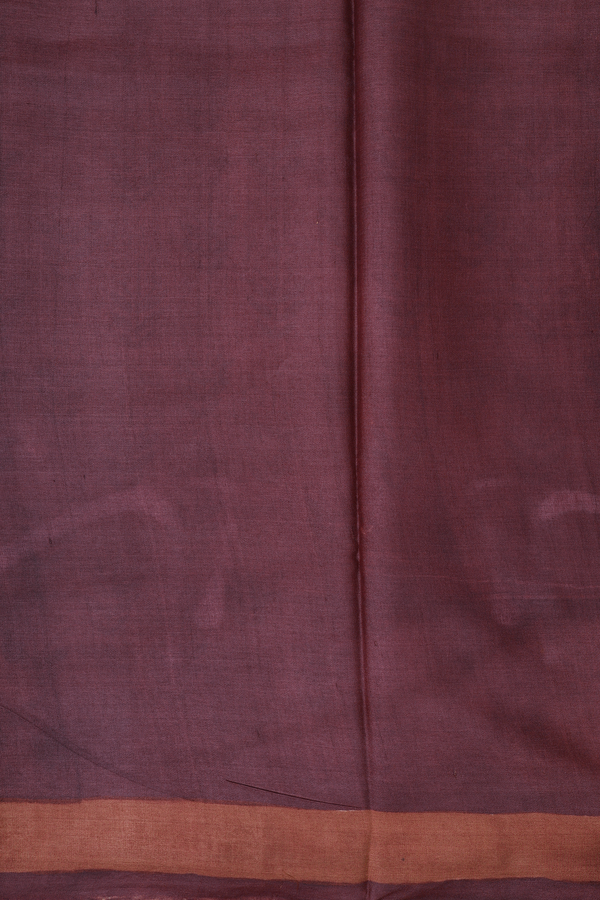 Tussar Silk Saree In Light Brown With Printed Design