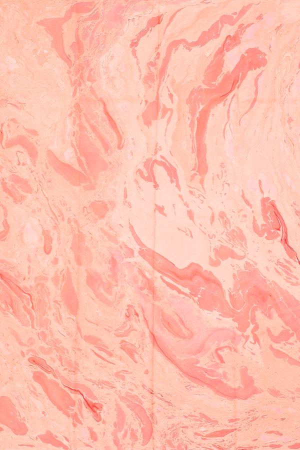 Marble Silk Saree In Red And Orange With Stone Texture Design