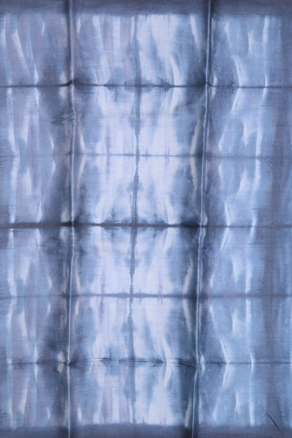 Tussar Silk Saree In Blue With Stone Texture Design
