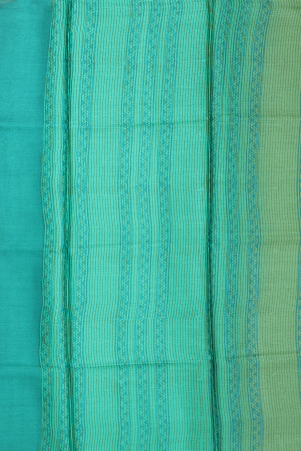 Tussar Silk Saree In Yellow With Printed Design