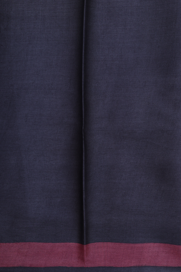 Tussar Silk Saree In Cream And Grey With Printed Design