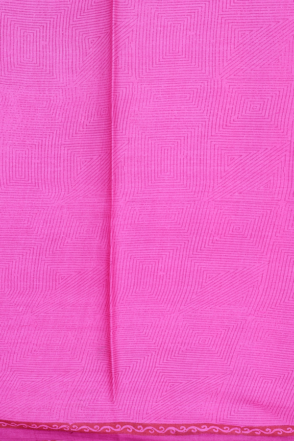 Tussar Silk Saree In Light Orange With Floral Motifs