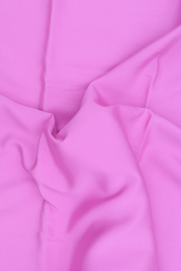 Mysore Silk Saree In Lilac Pink With Zari Border