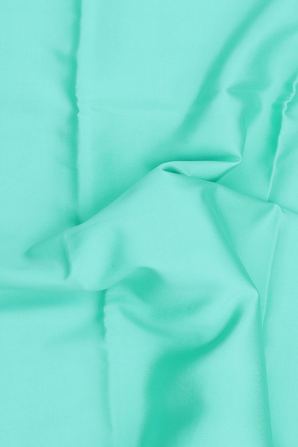 Mysore Silk Saree In Tiffany Blue With Contrast Border