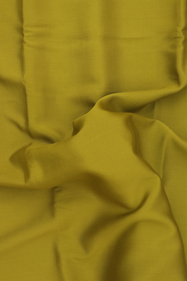 Mysore Silk Saree In Olive Green With Contrast Border