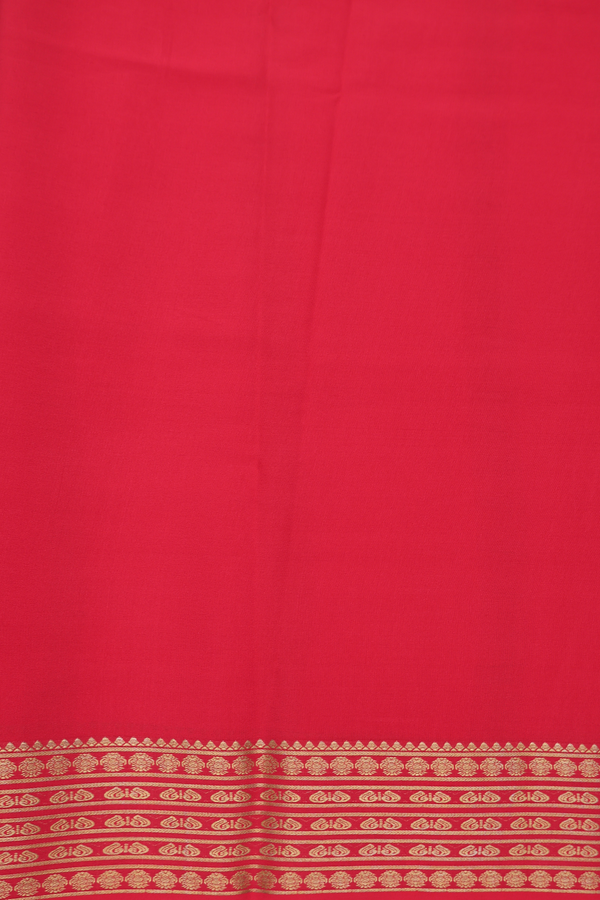 Mysore Silk Saree In Grey With Contrast Border