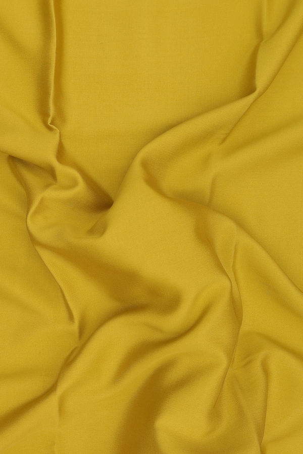 Mysore Silk Saree In Mustard Yellow With Contrast Border