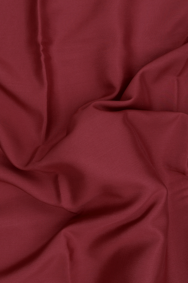 Mysore Silk Saree In Ruby Red With Contrast Border