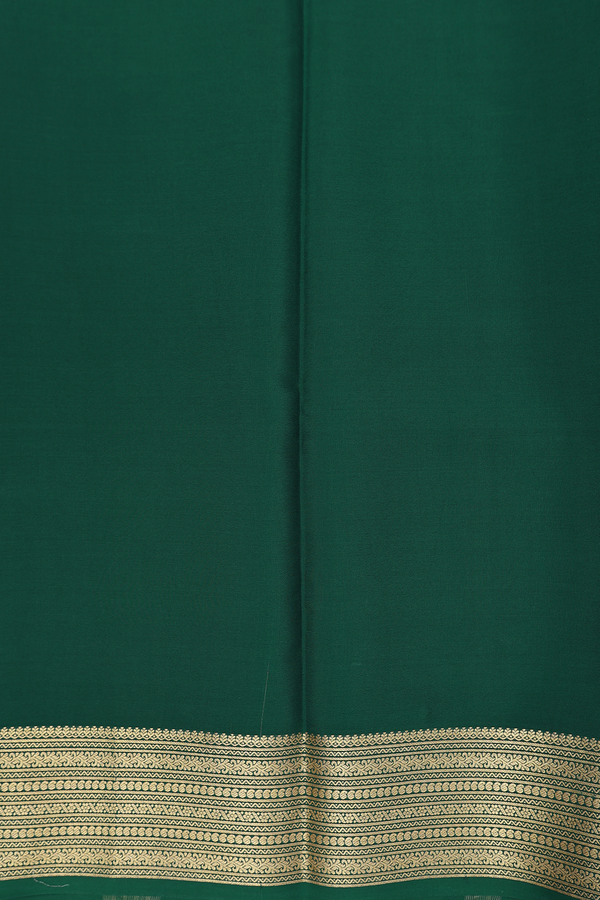 Mysore Silk Saree In Black With Contrast Border