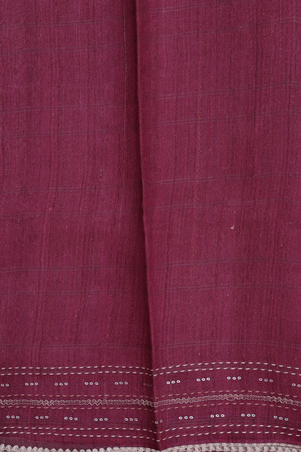 Tussar Silk Saree In Multicolor With Geometric Design