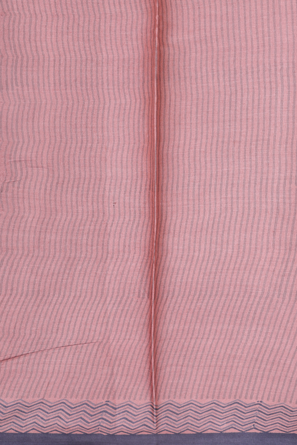 Tussar Silk Saree In Pink With Printed Design