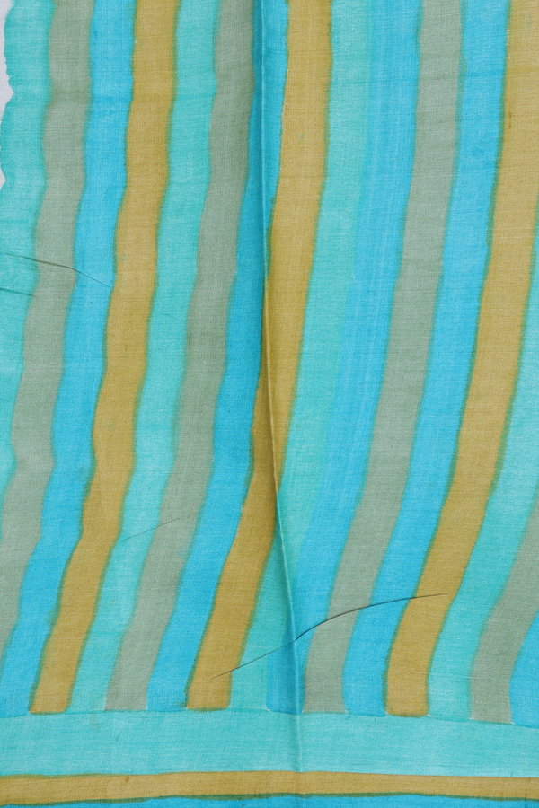 Tussar Silk Saree In Green With Allover Design