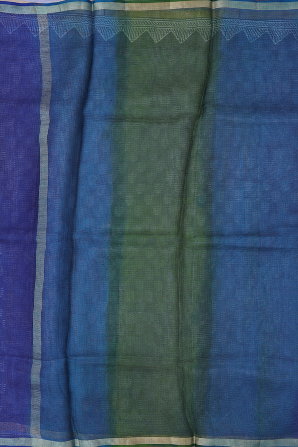 Kota Silk Saree In Grey With Printed Design