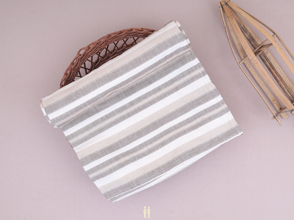 Stripes Design Multicolor Cotton Single Bedspread