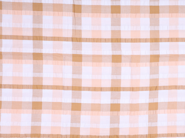 Checks Design Multicolor Cotton Single Bedspread