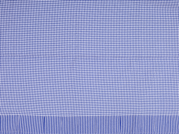 Allover Design Blue And White Cotton Single Bedspread