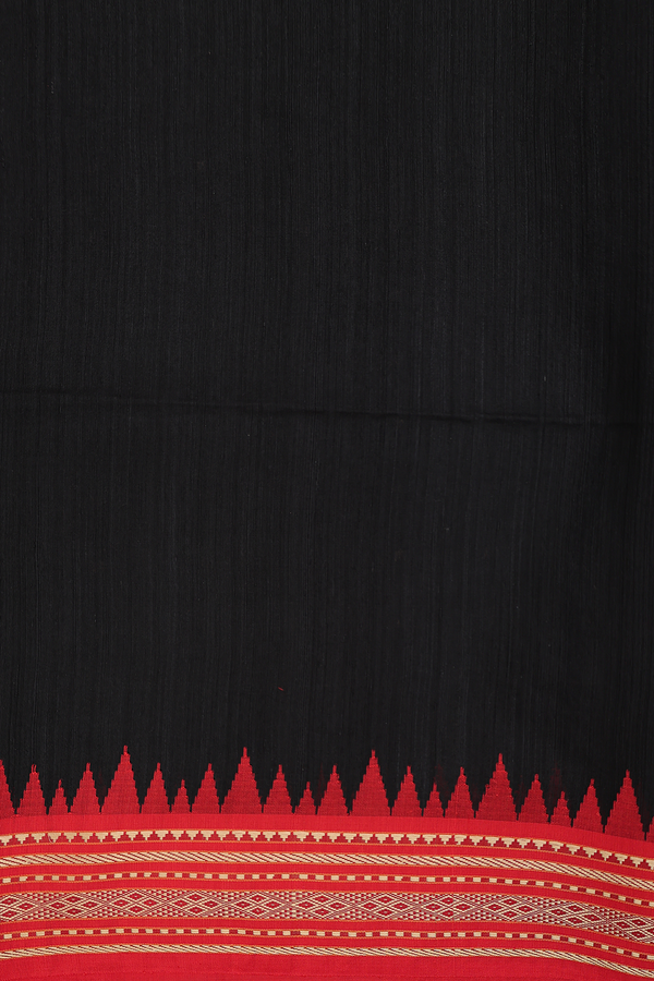 Bailu Silk Saree In Black With Chamki Work