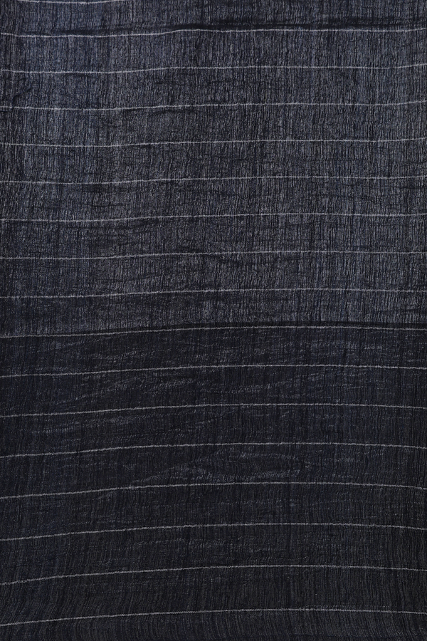 Bailu Silk Saree In Black With Checks Design