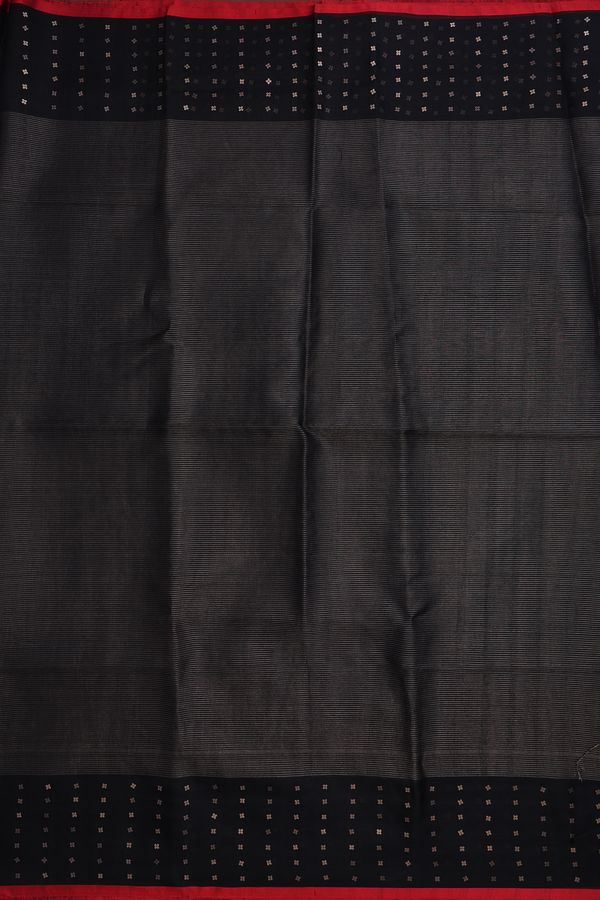 Bailu Silk Saree In Black With Zari Stripes Design