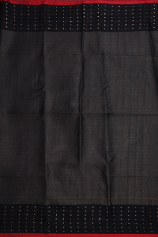 Bailu Silk Saree In Black With Zari Stripes Design