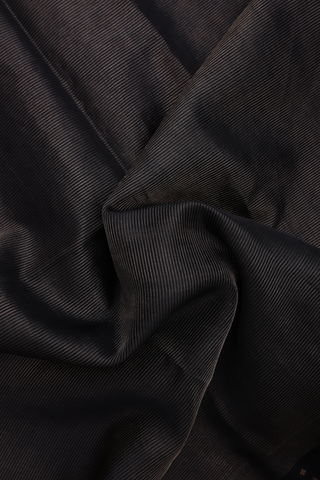 Bailu Silk Saree In Black With Zari Stripes Design