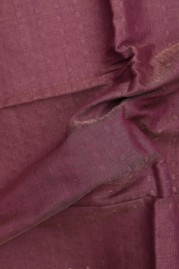 Bailu Silk Saree In Brown With Chamki Border