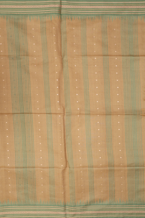 Bailu Silk Saree In Brown With Chamki Work