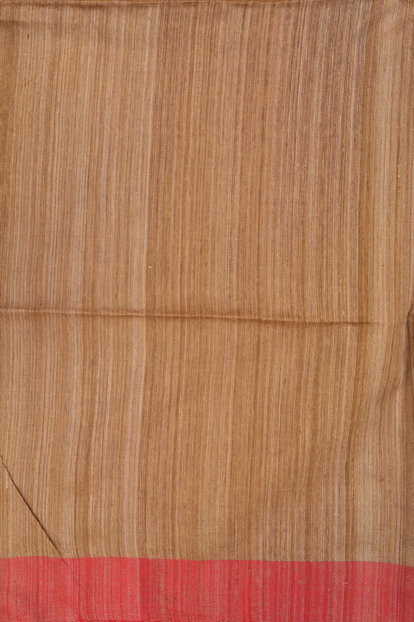 Bailu Silk Saree In Brown With Chamki Work