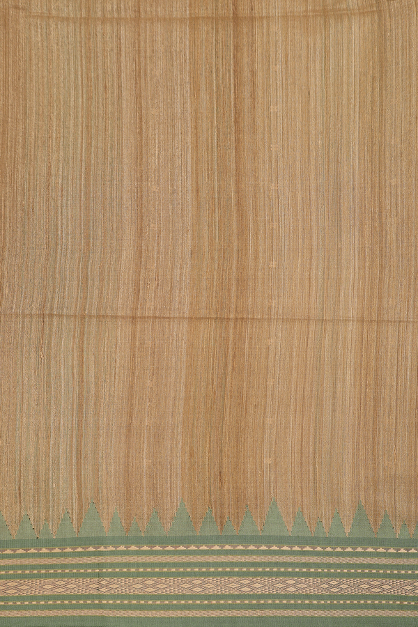 Bailu Silk Saree In Brown With Chamki Work