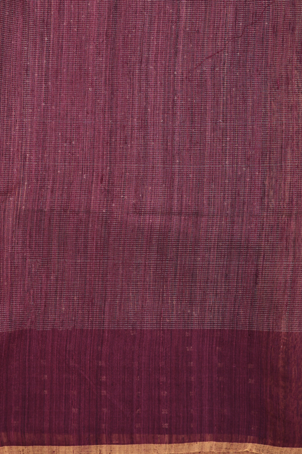 Bailu Silk Saree In Coffee Brown With Stripes Design
