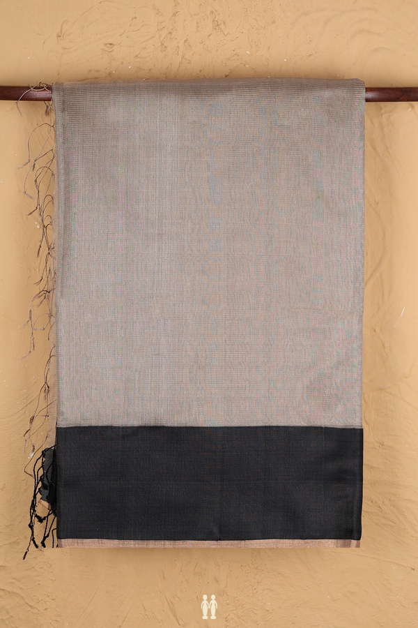 Bailu Silk Saree In Cream Color With Self Stripes Design