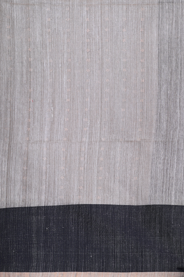 Bailu Silk Saree In Cream Color With Self Stripes Design